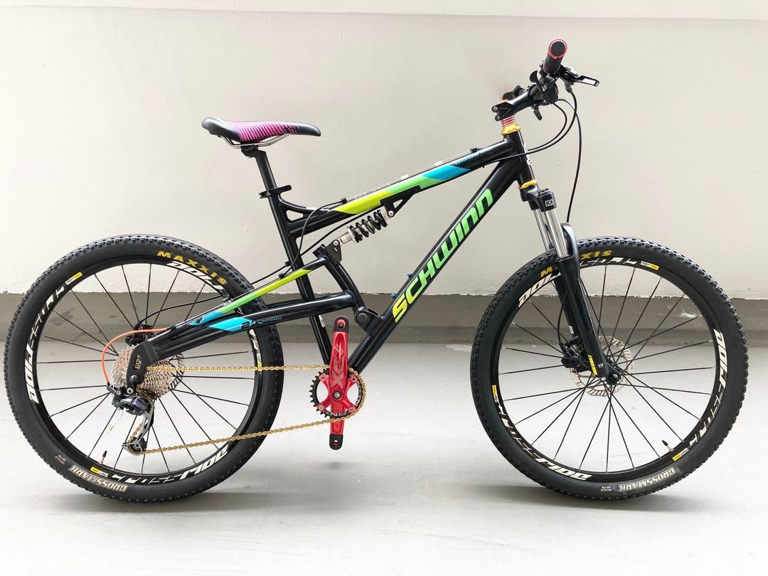 schwinn full suspension mountain bike